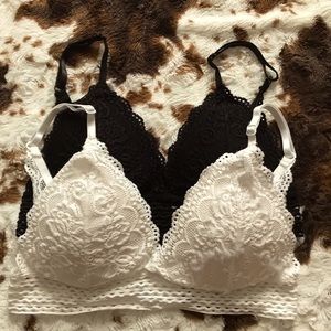 SET : Black & White Bralette